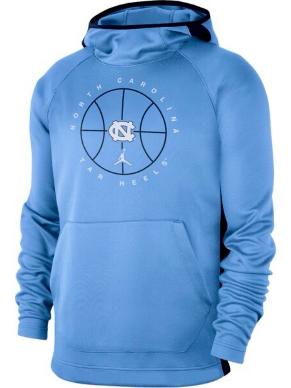 Nike Air Jordan North Carolina Tar Heels UNC Performance Hoodie Sweatshirt Large